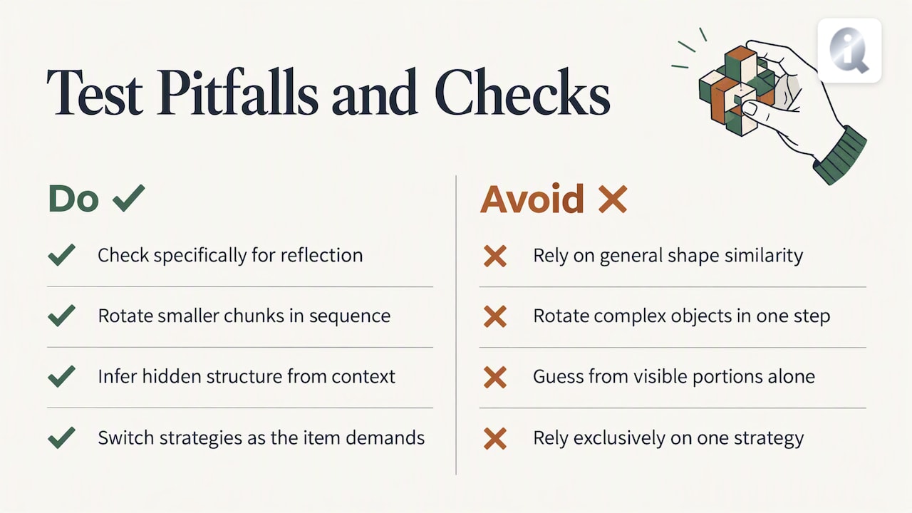 Four common mental rotation errors and fixes